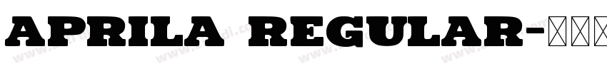 Aprila Regular字体转换